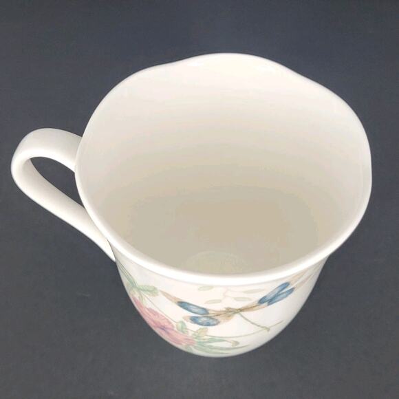 Lenox Butterfly Meadow Dragonfly Coffee Mug Tea Cup Spring Garden Flowers - Picture 6 of 6